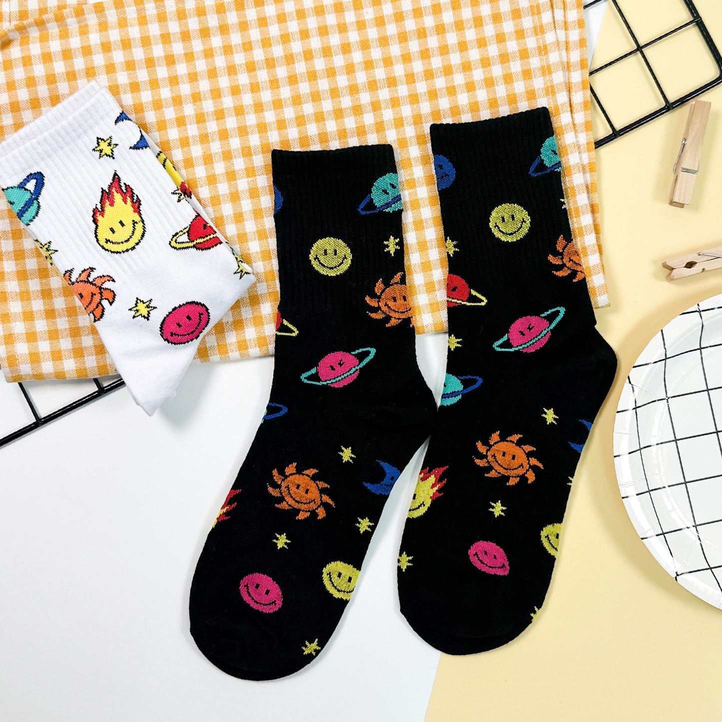 Women's Crew Smile Cosmos Socks