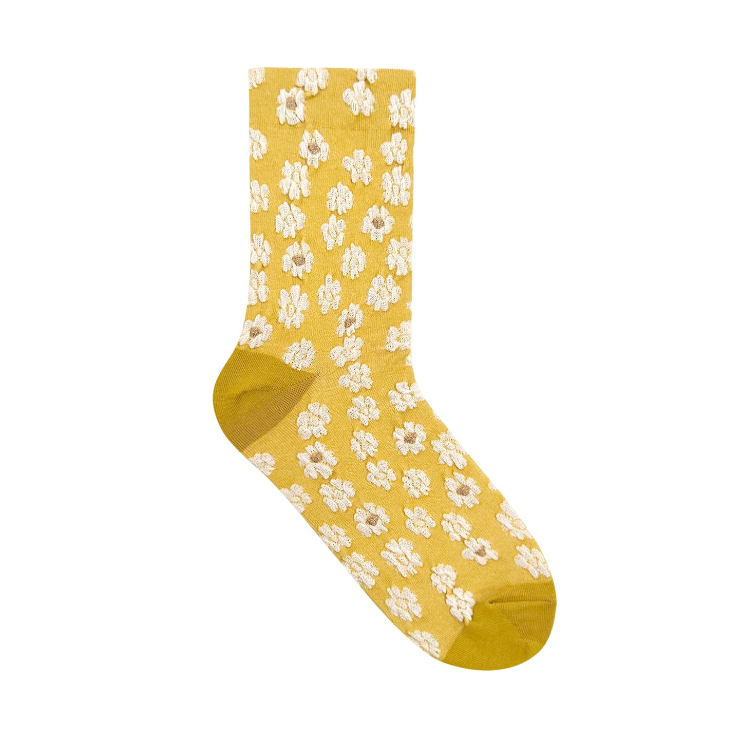 Women's Crew Frill Baby Flower Socks
