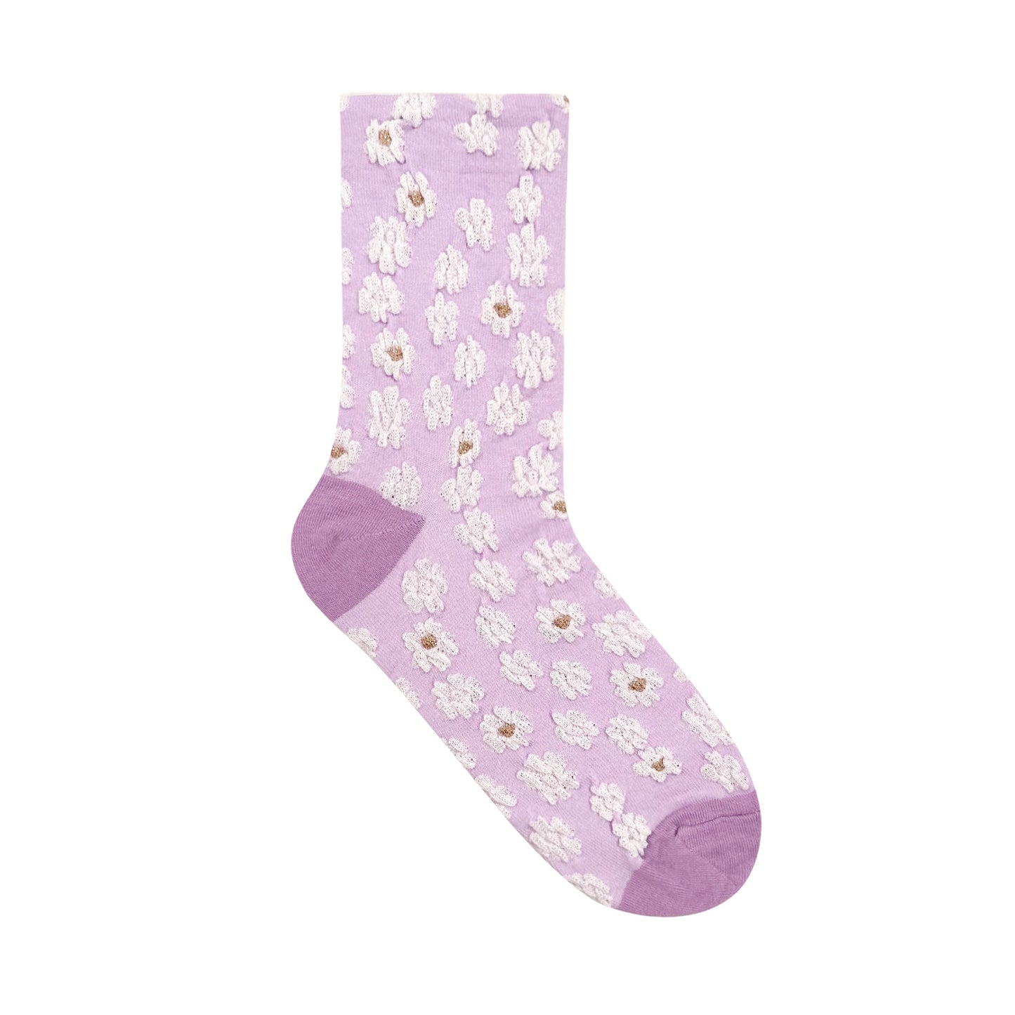 Women's Crew Frill Baby Flower Socks