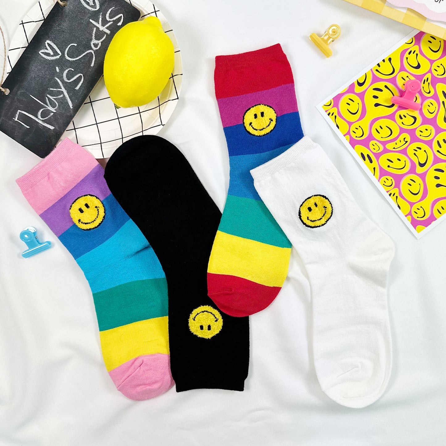 Women's Crew Colorful Smile Socks