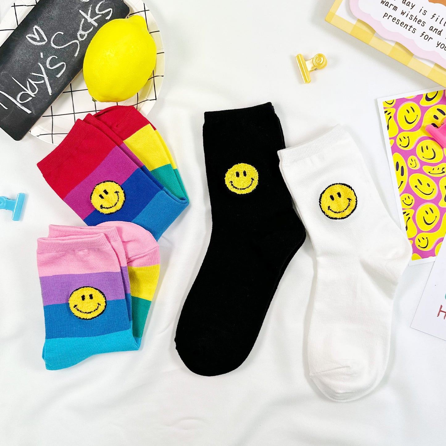Women's Crew Colorful Smile Socks