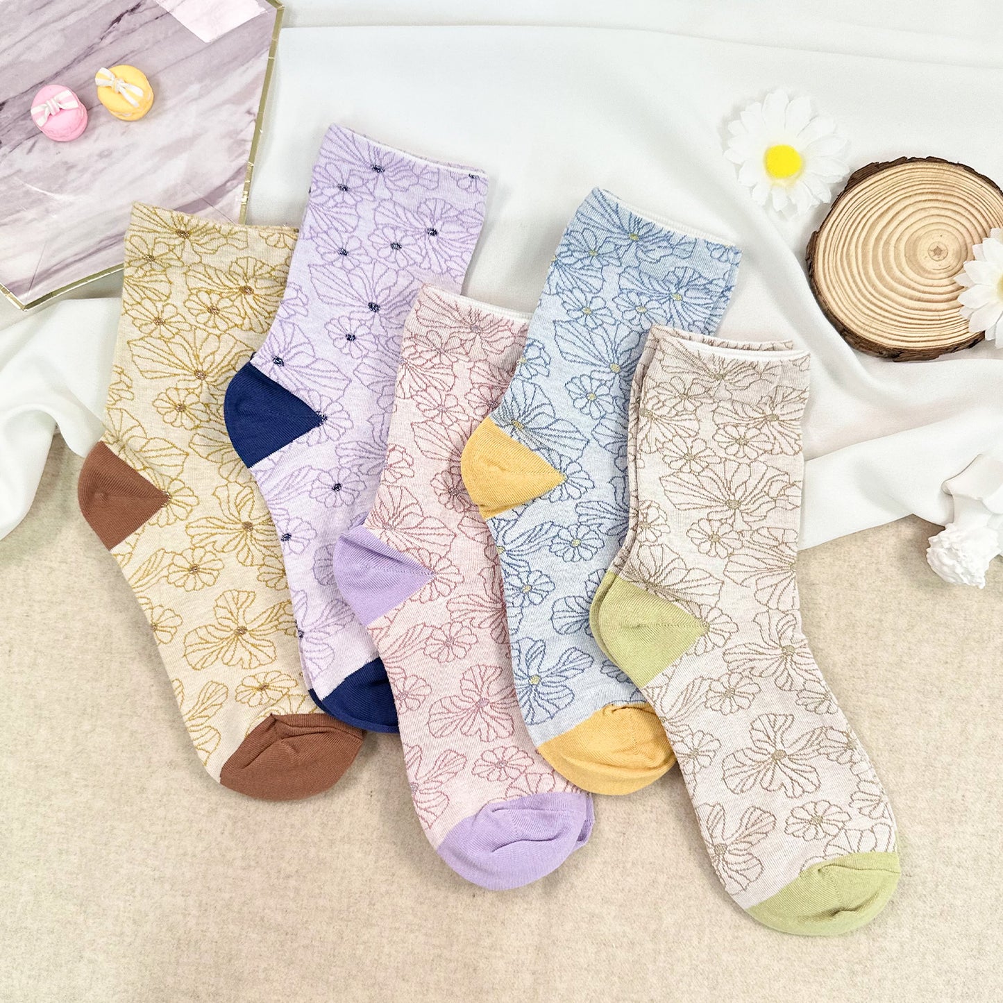 Women's Crew Florence Flower Socks