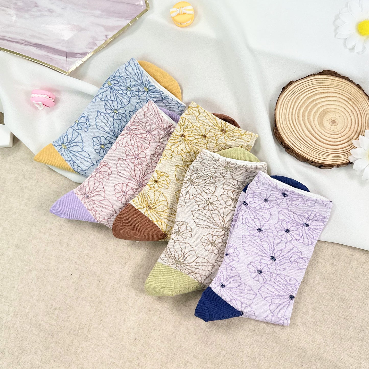 Women's Crew Florence Flower Socks
