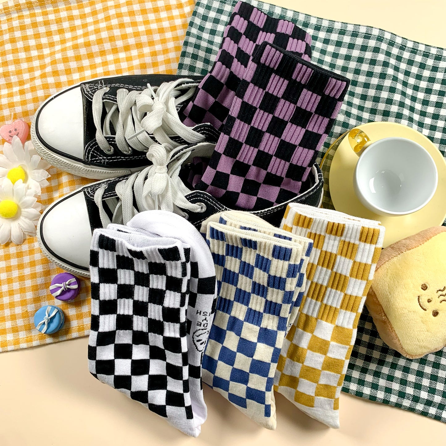 Women's Crew Crush Mini Checkerboard Socks
