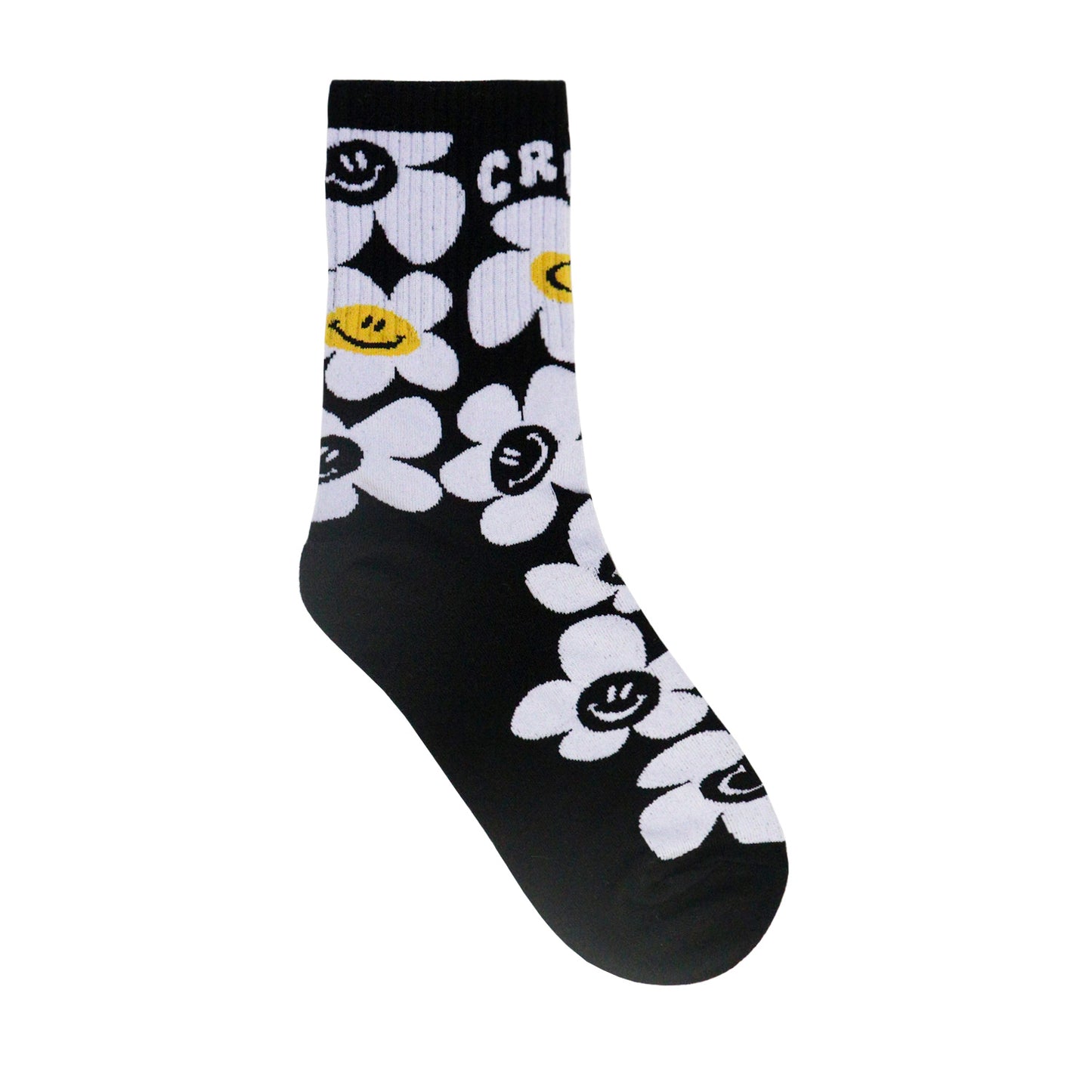 Women's Crew Smile Crush Flower Socks
