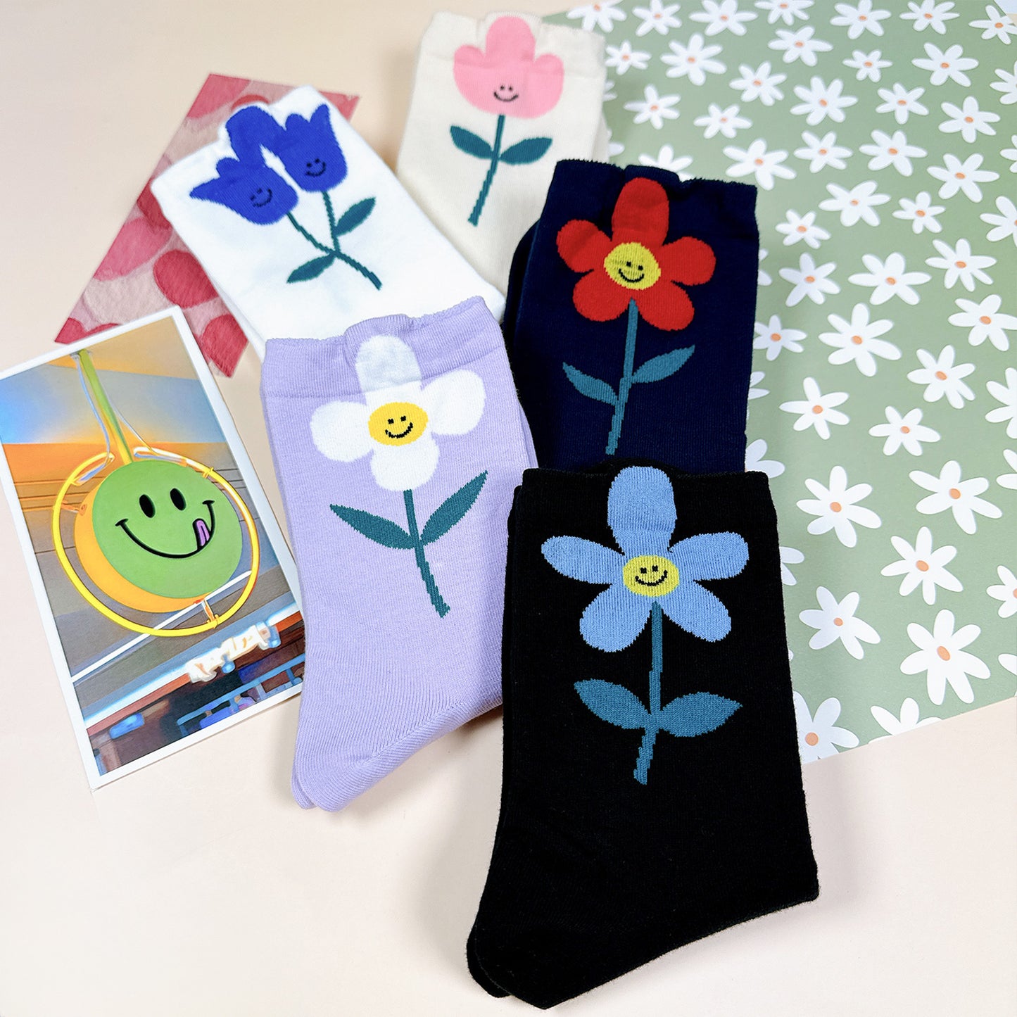 Women's Crew Kitsch Flower Socks
