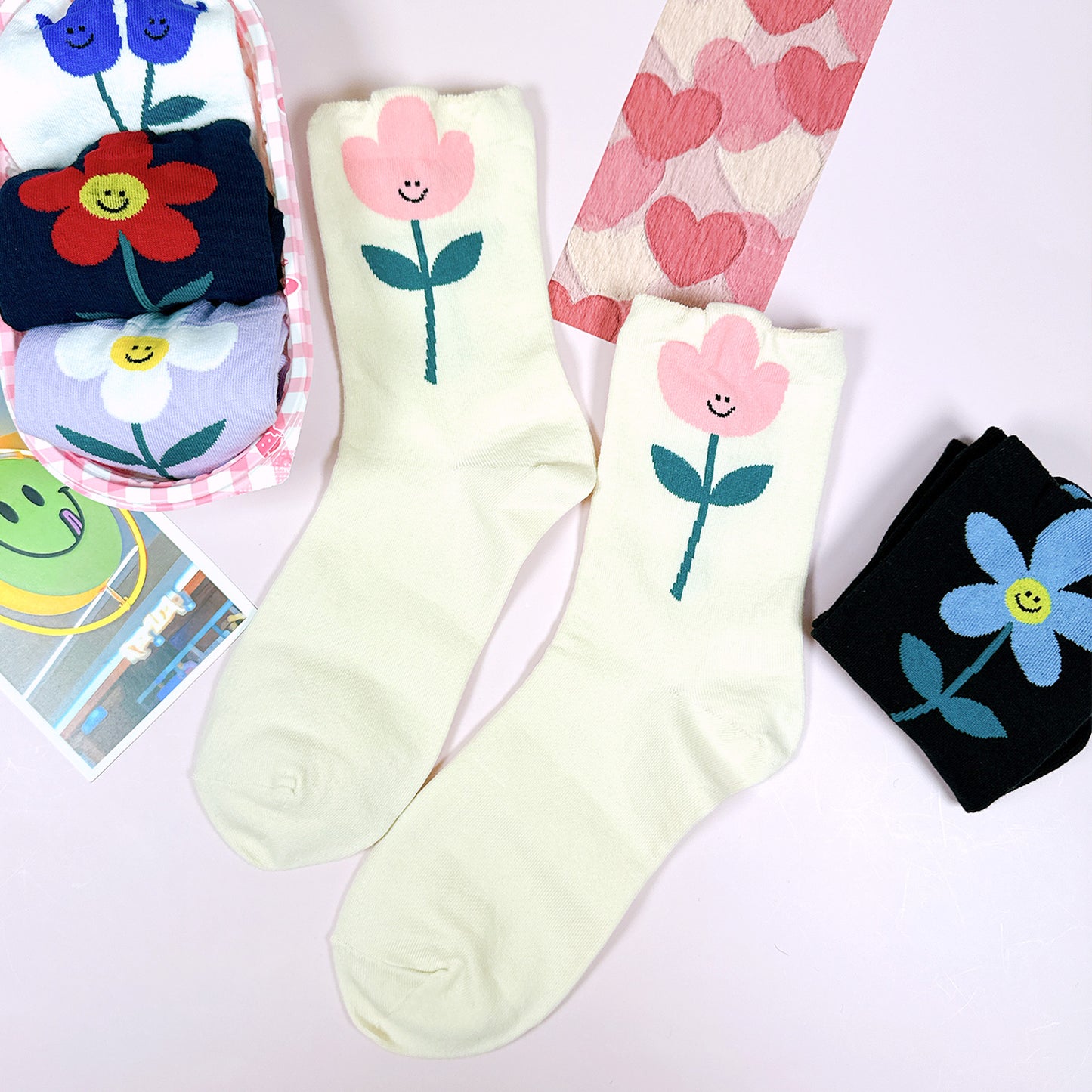 Women's Crew Kitsch Flower Socks