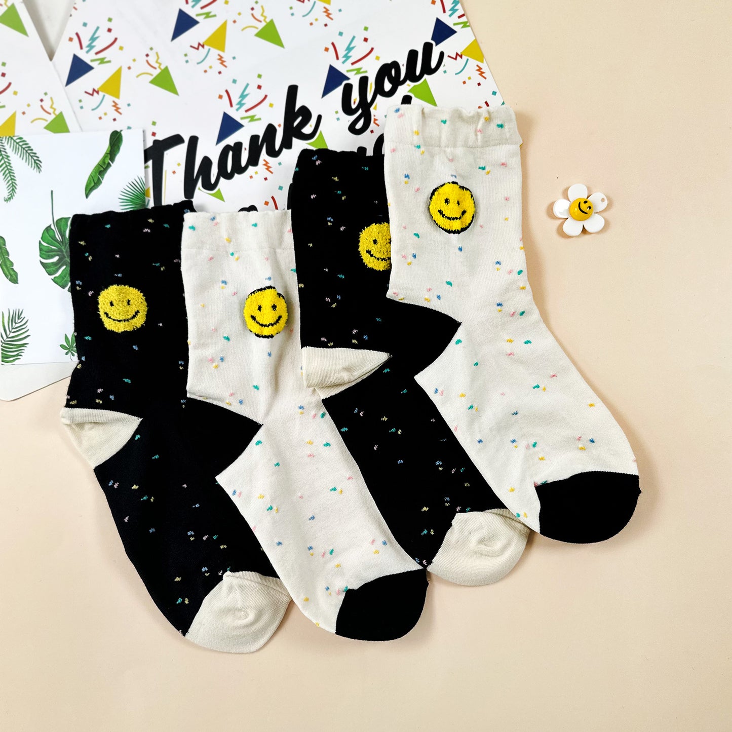 Women's Crew Chunky Smile Socks