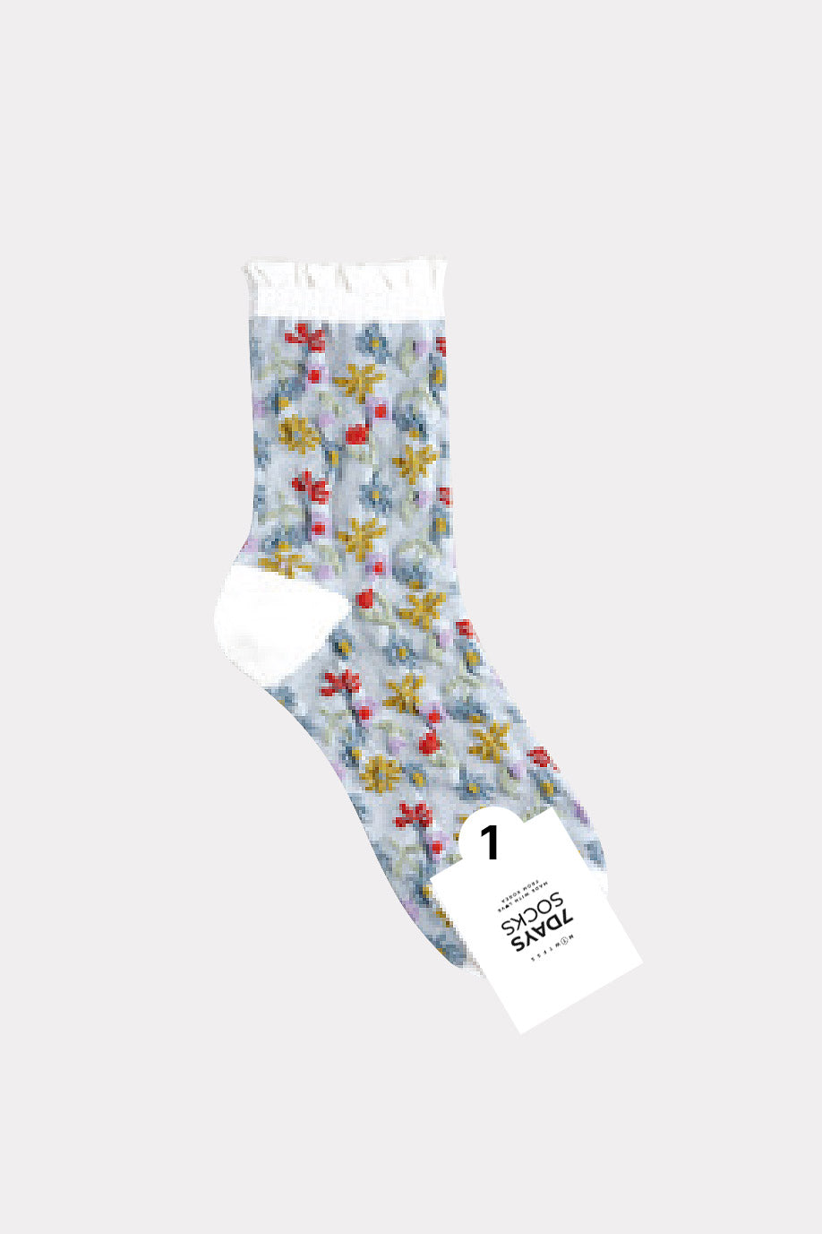 Women's Crew Multi Flower Socks