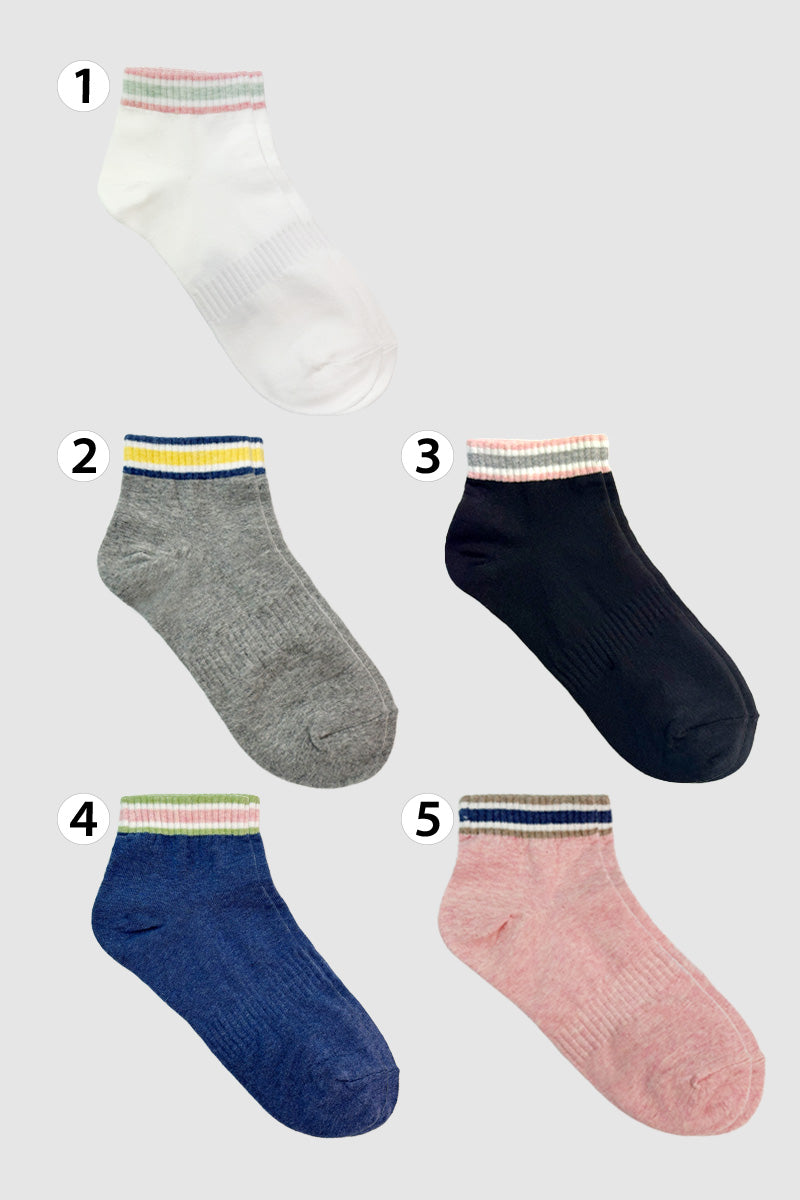 Women's Ankle Cream Board Socks