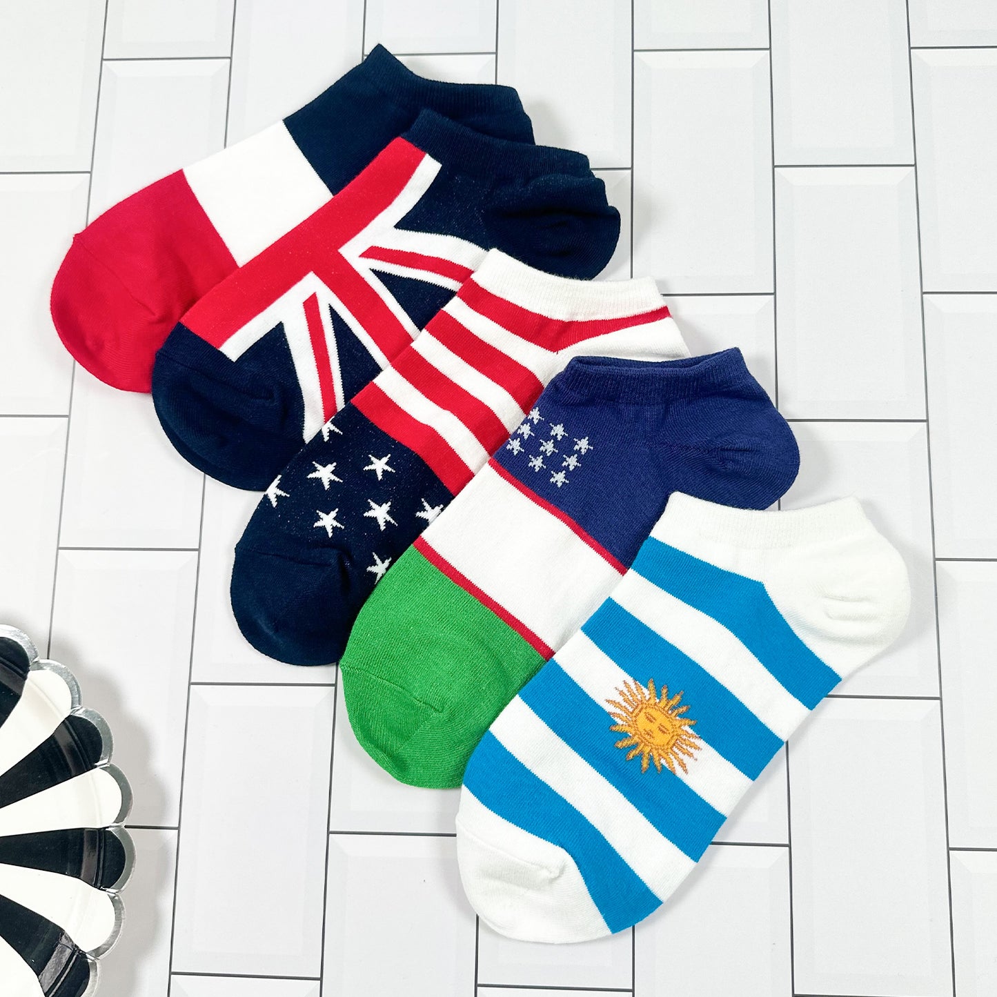 Women's Ankle Flag Socks