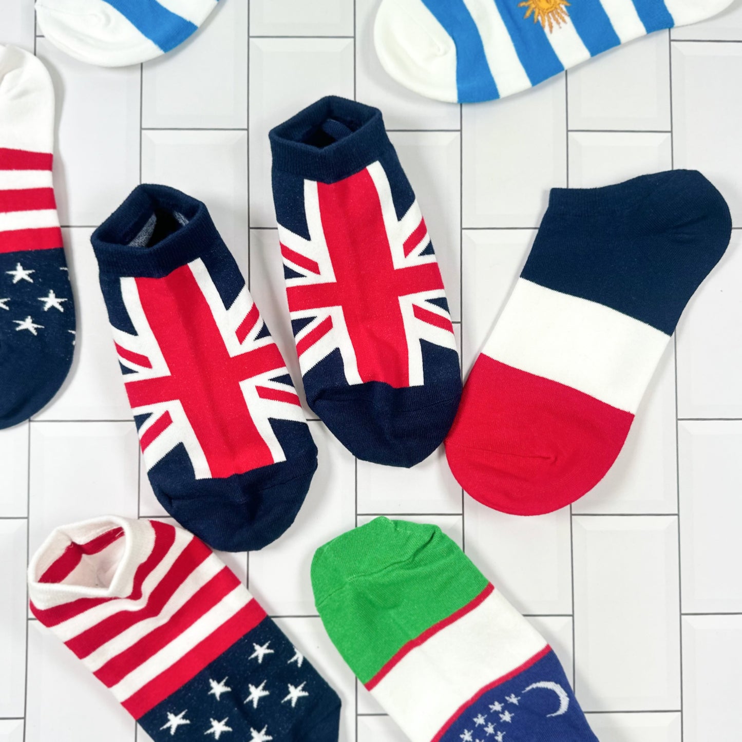 Women's Ankle Flag Socks