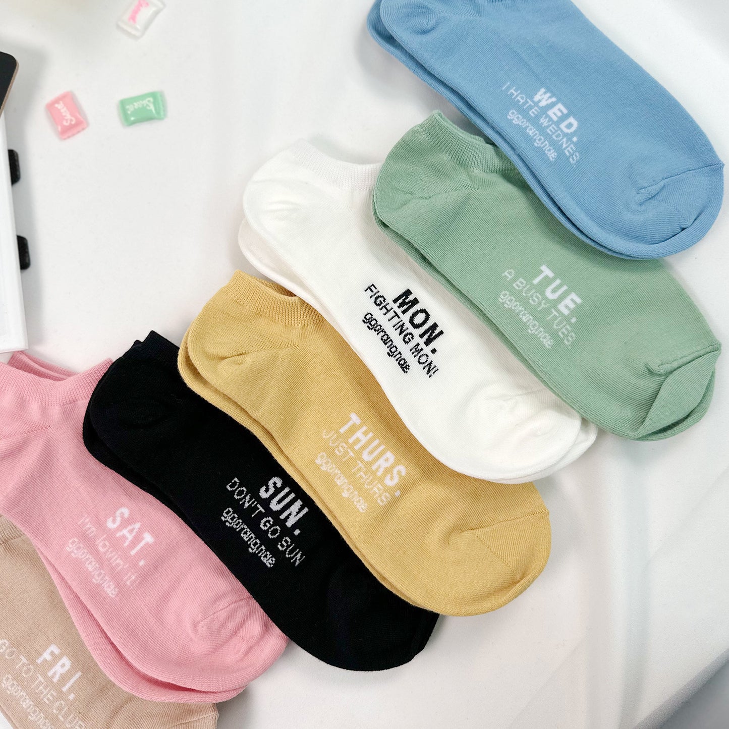 Women's Ankle Weekly Socks