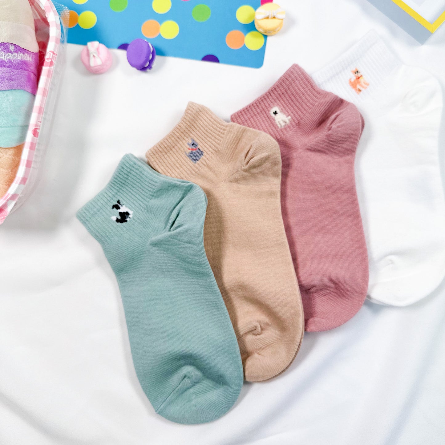 Women's Crew Puppy Land Socks