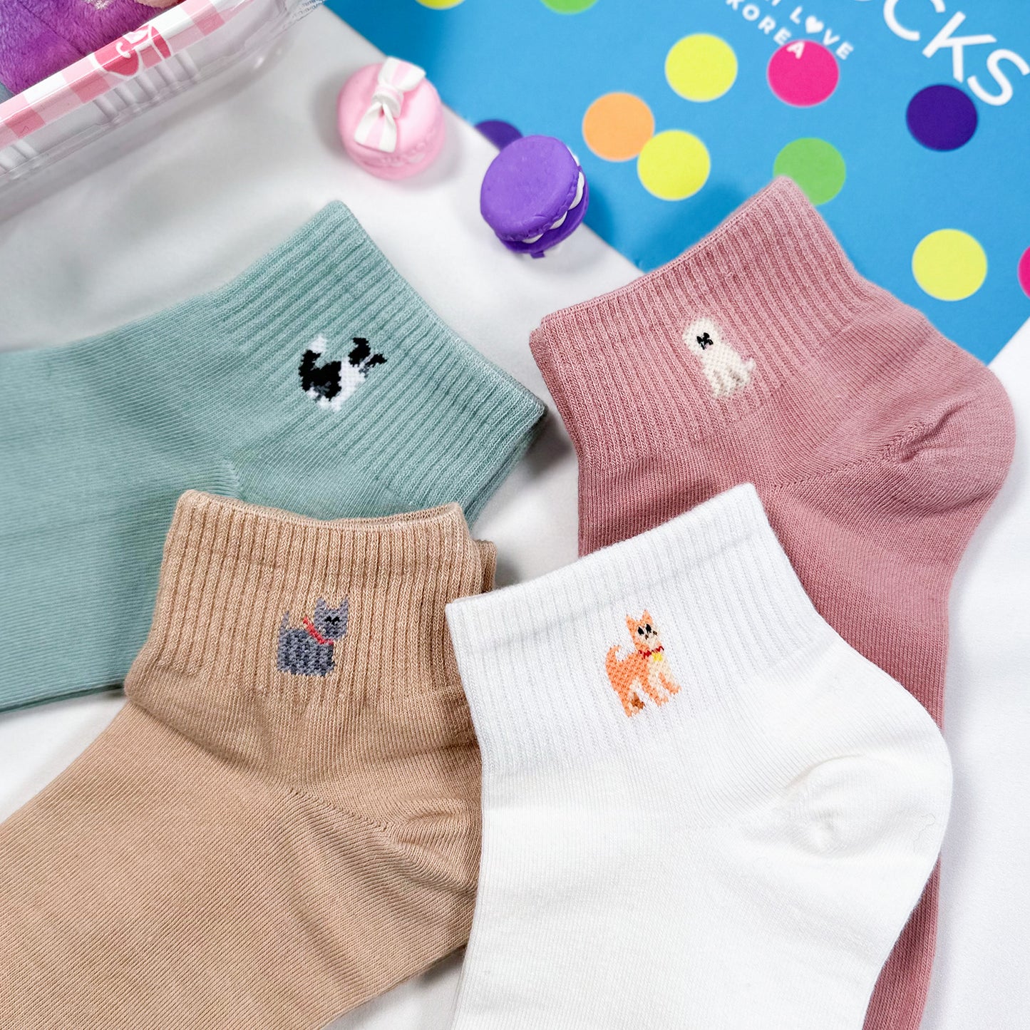 Women's Crew Puppy Land Socks