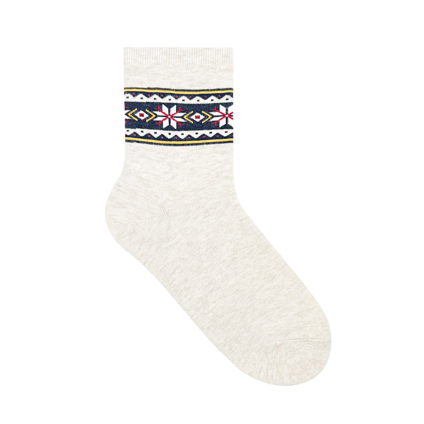 Women's Crew Winter Snowflake Socks