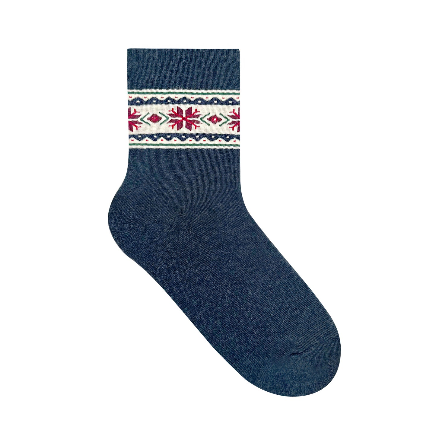 Women's Crew Winter Snowflake Socks