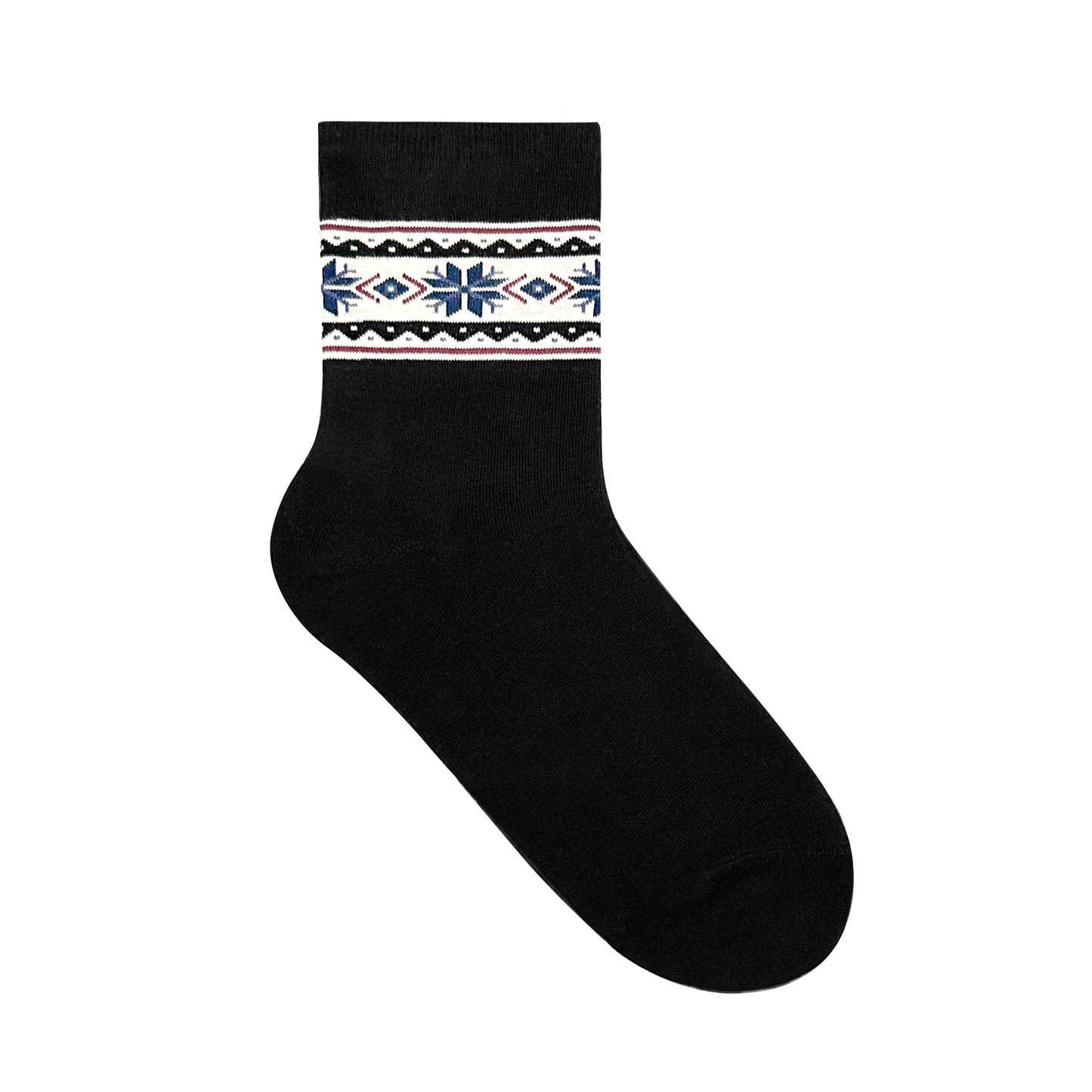 Women's Crew Winter Snowflake Socks