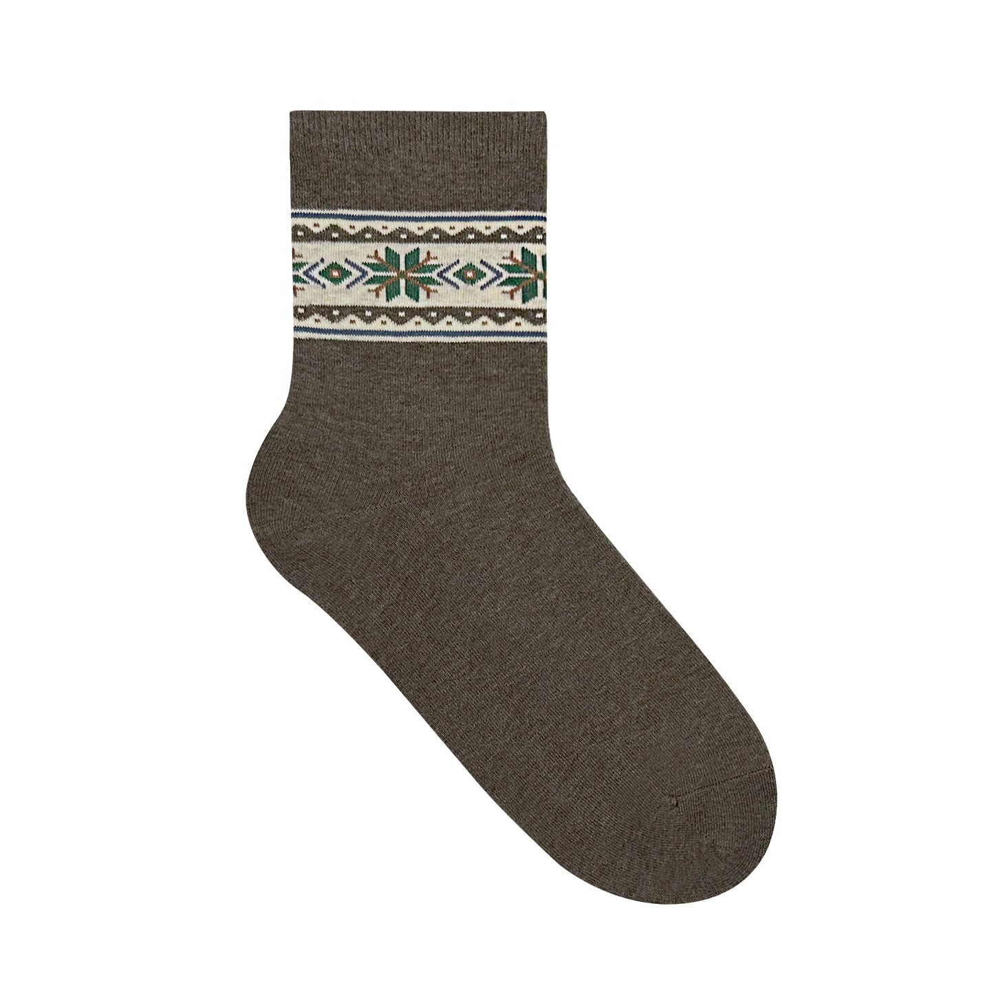 Women's Crew Winter Snowflake Socks