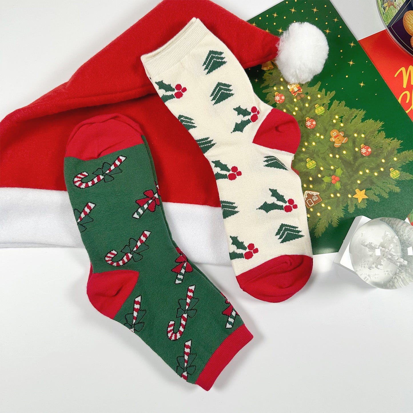 Women's Crew Christmas Tree Farm Socks