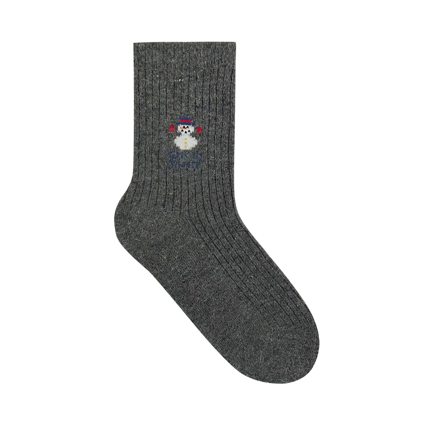 Women's Crew Angora Wool Merry Merry Socks