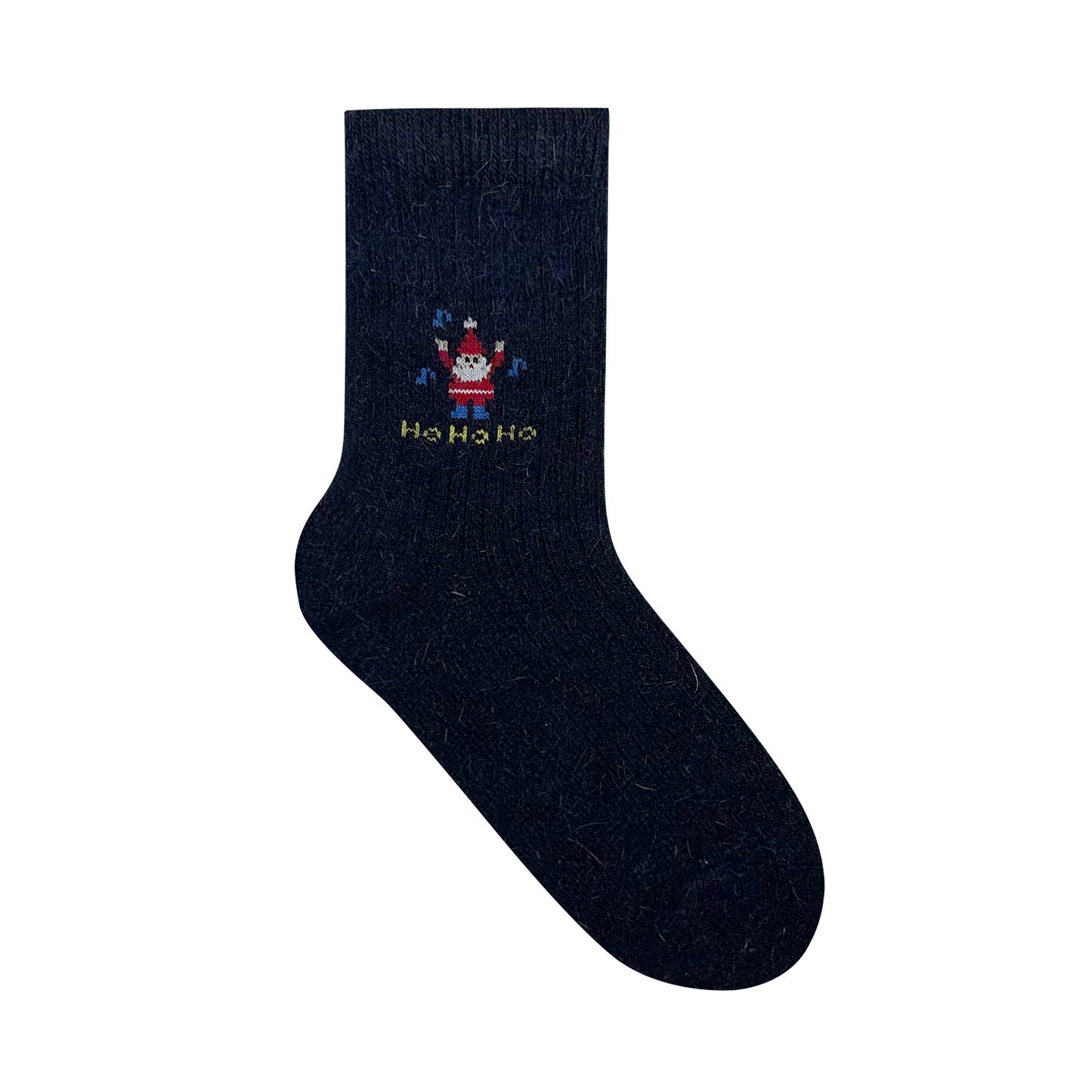 Women's Crew Angora Wool Merry Merry Socks