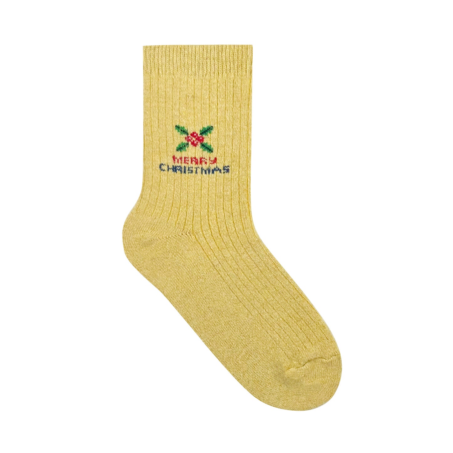 Women's Crew Angora Wool Merry Merry Socks