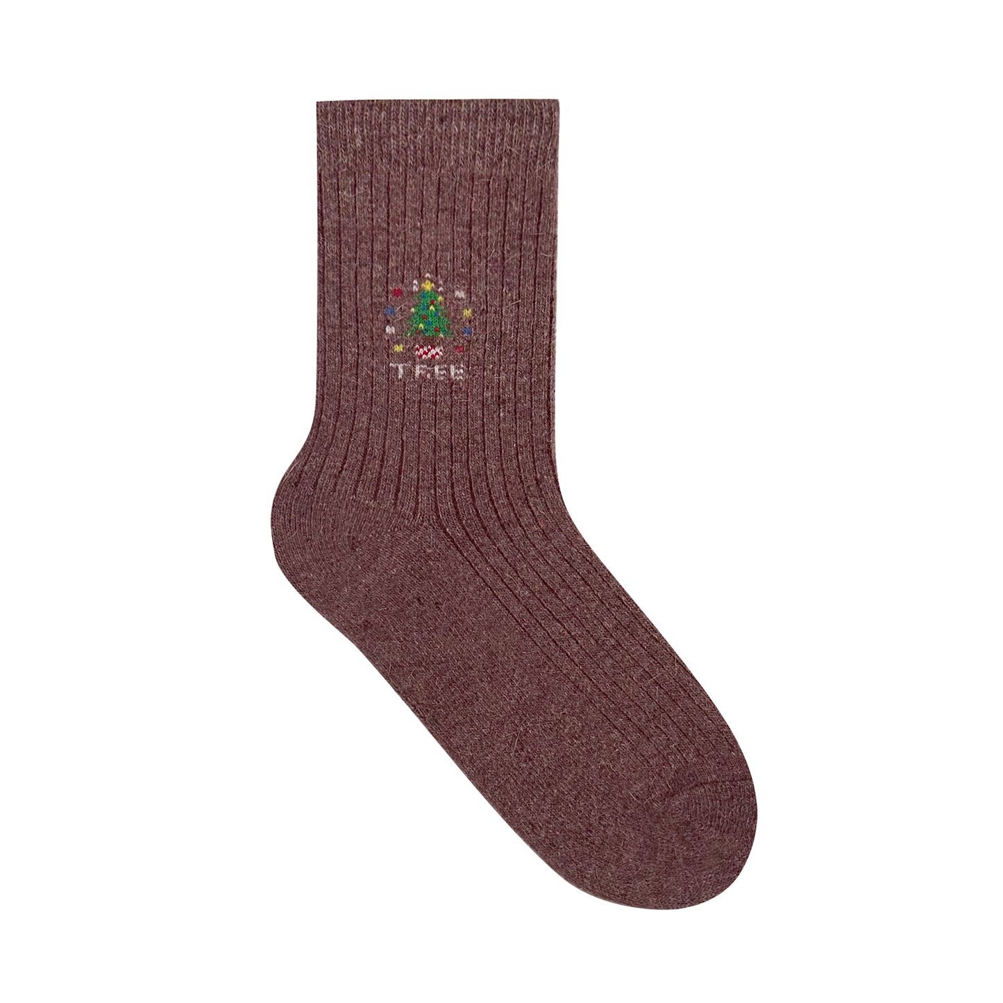 Women's Crew Angora Wool Merry Merry Socks