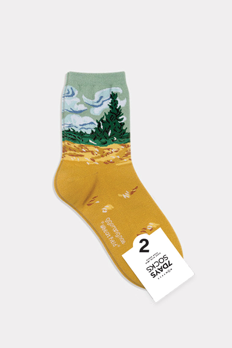 Women's Crew Famous Painting 3 Socks