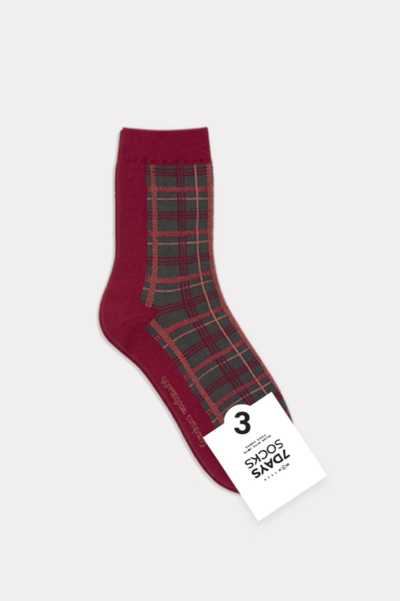 Women's Crew Check Collage Socks