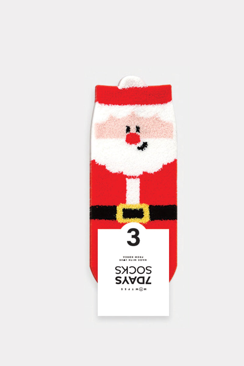 Women's Crew Santa Family Tactel Socks