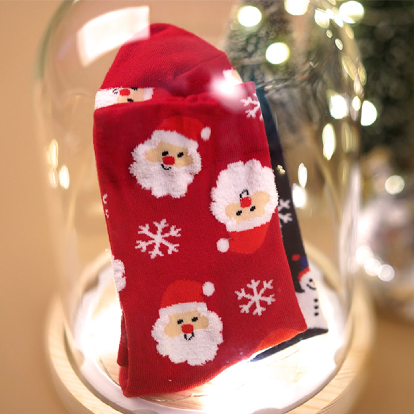 Women's Crew Merry Snowing Socks