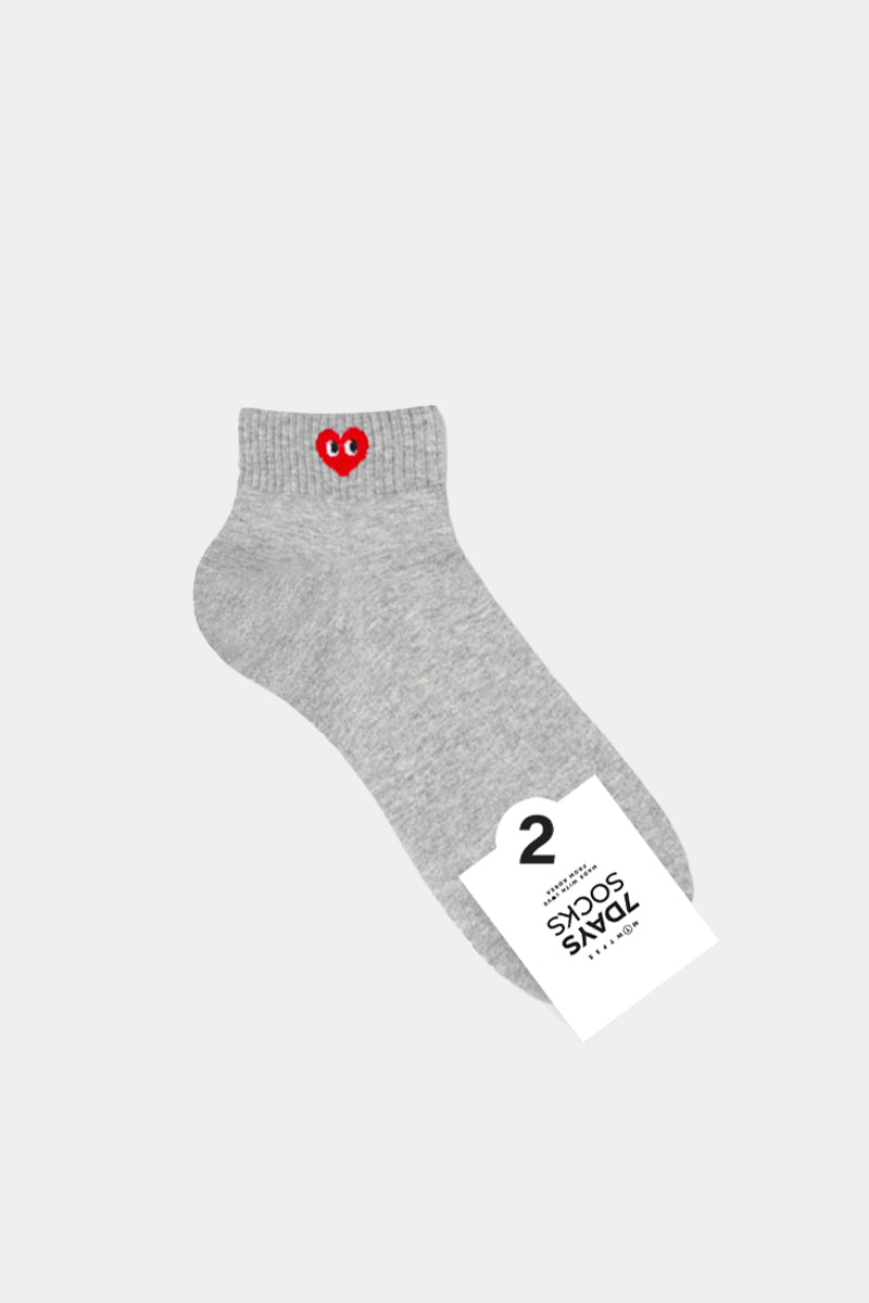 Men's Ankle Basic Heart Socks