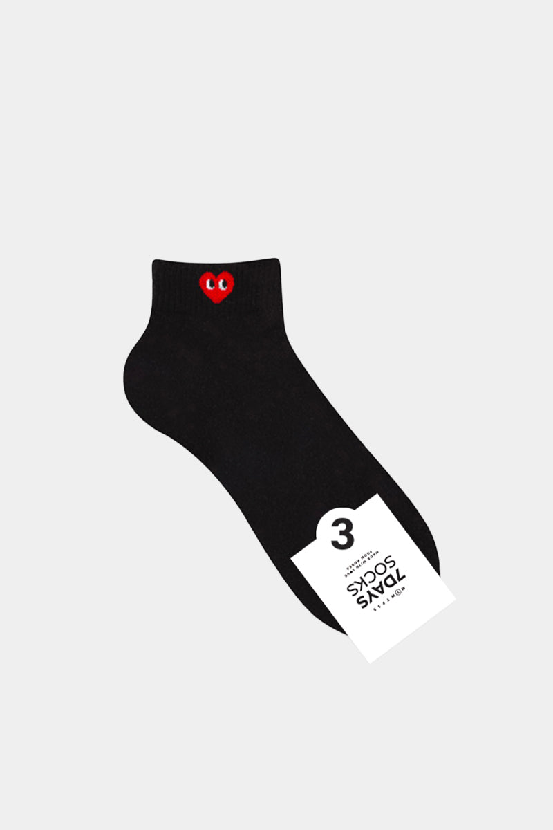 Men's Ankle Basic Heart Socks