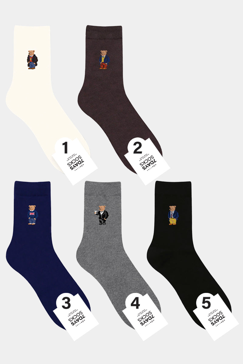 Men's Crew Dandy Bear Socks