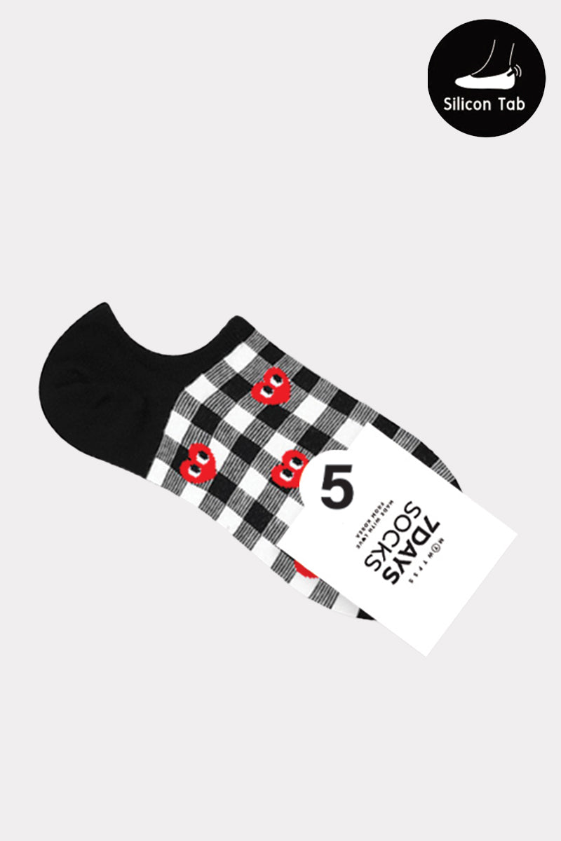Women's Ankle Random Check Socks