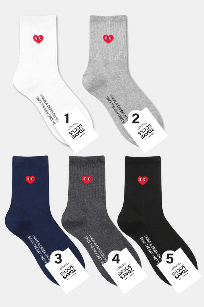 Women's Crew Baby Heart Socks