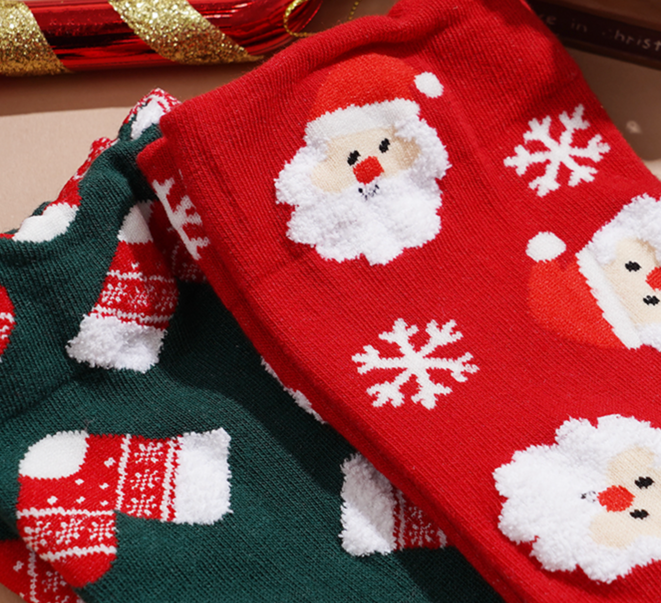 Women's Crew Merry Snowing Socks