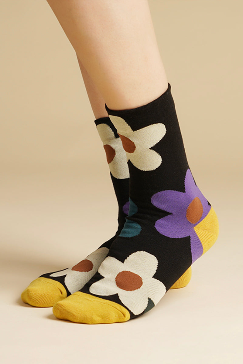 Women's Crew Great Flower Socks