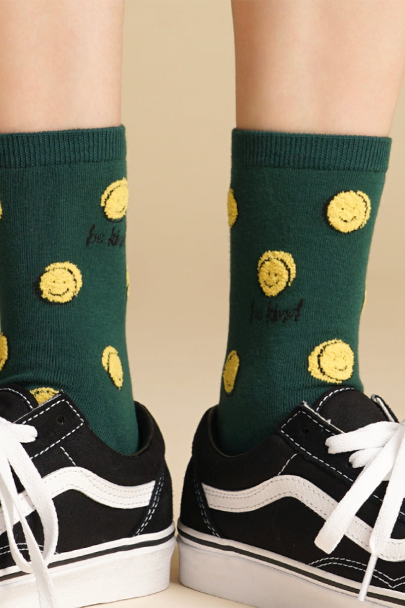Women's Crew Random Smile Socks