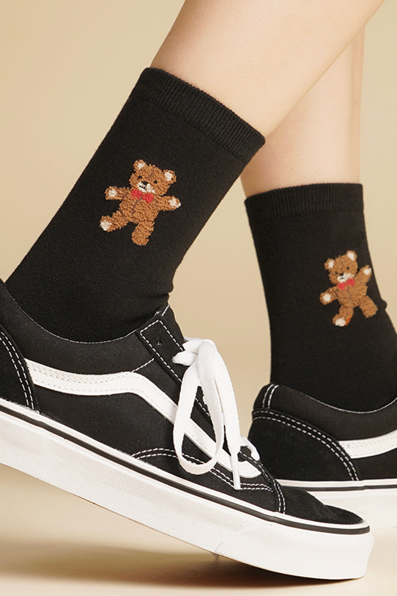 Women's Crew Tactel Teddy Bear Socks