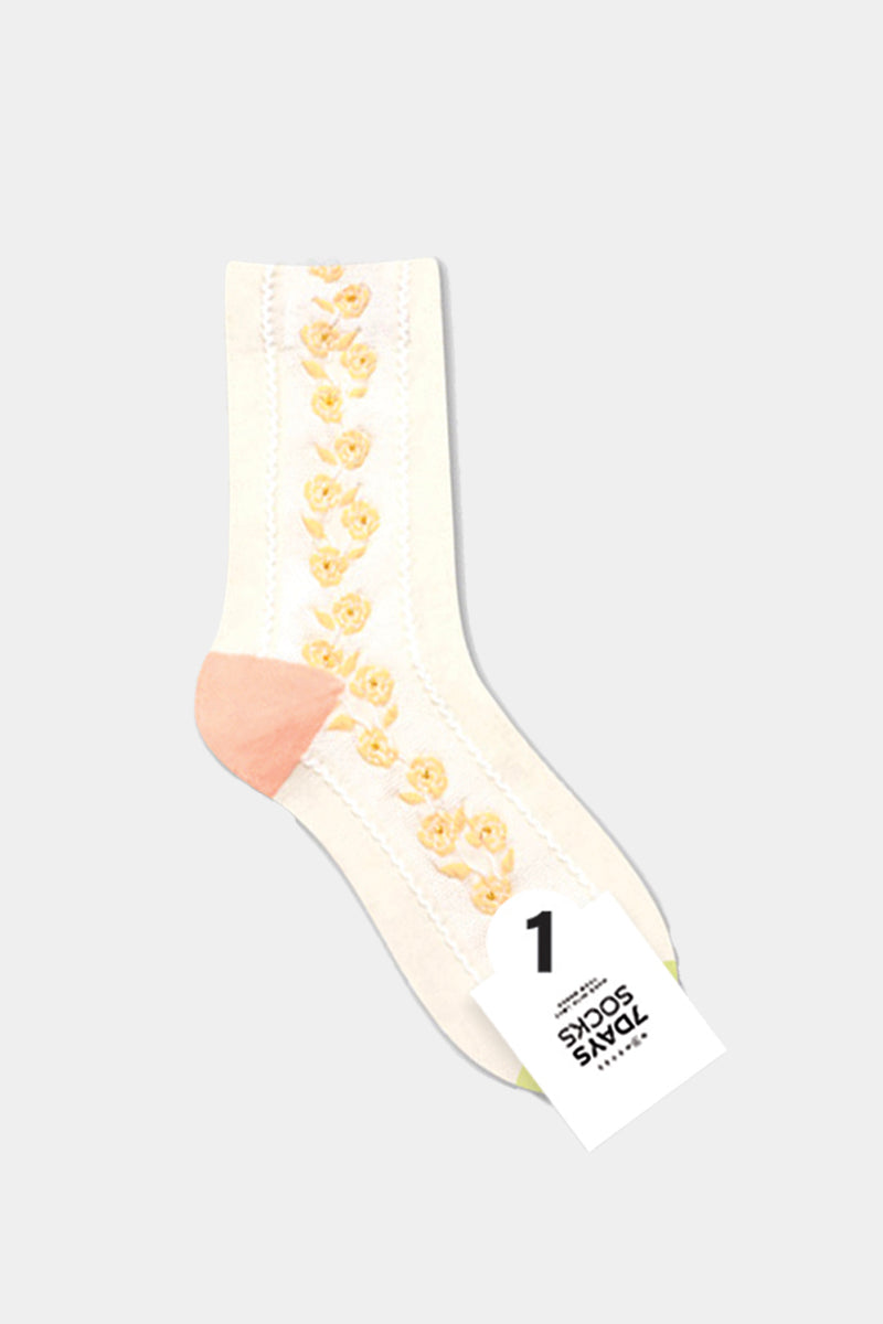 Women's Crew Wall Flower Socks