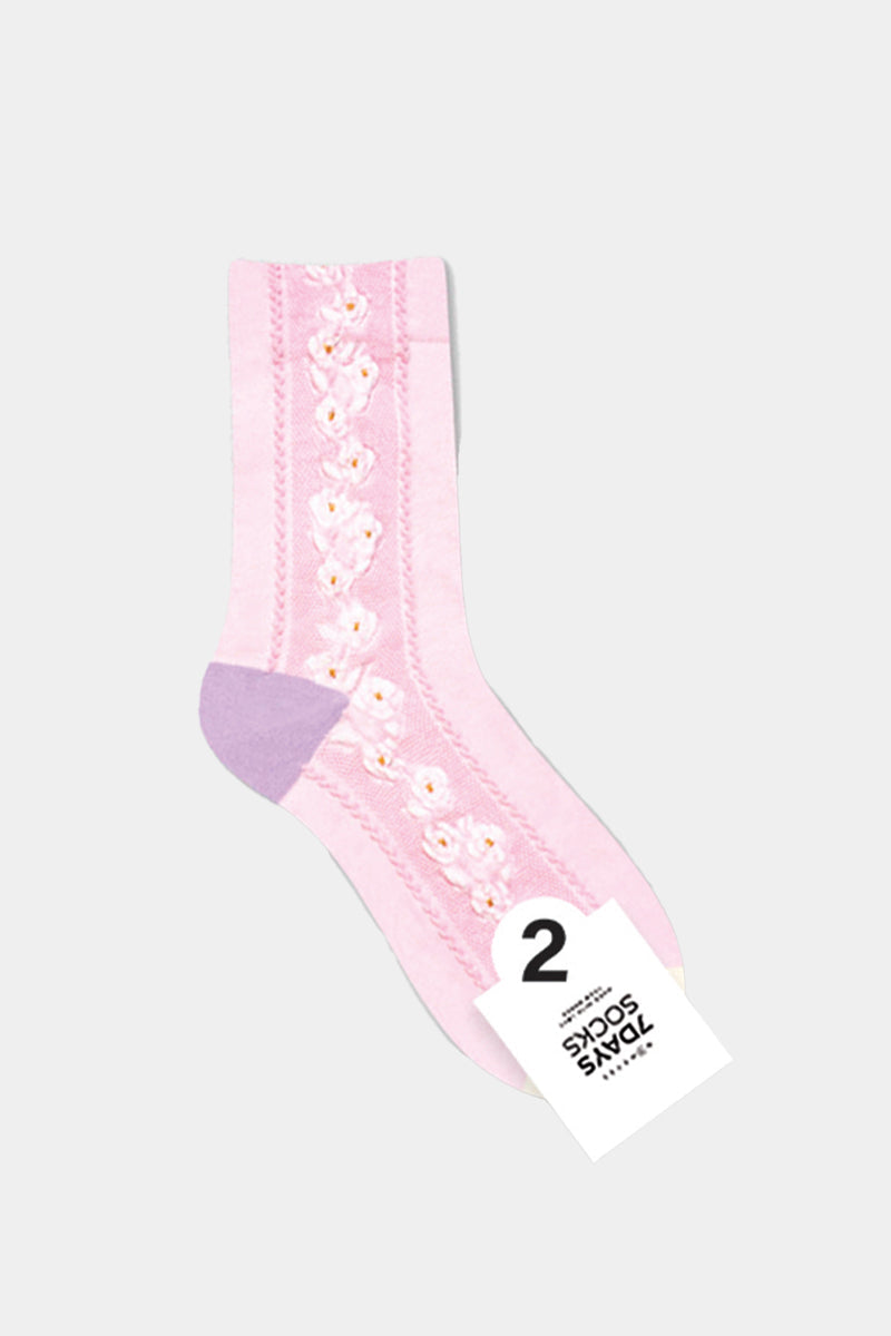 Women's Crew Wall Flower Socks