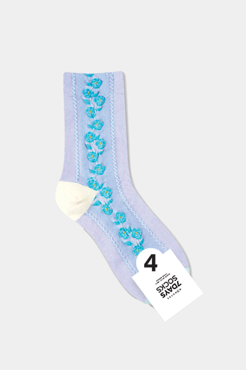 Women's Crew Wall Flower Socks