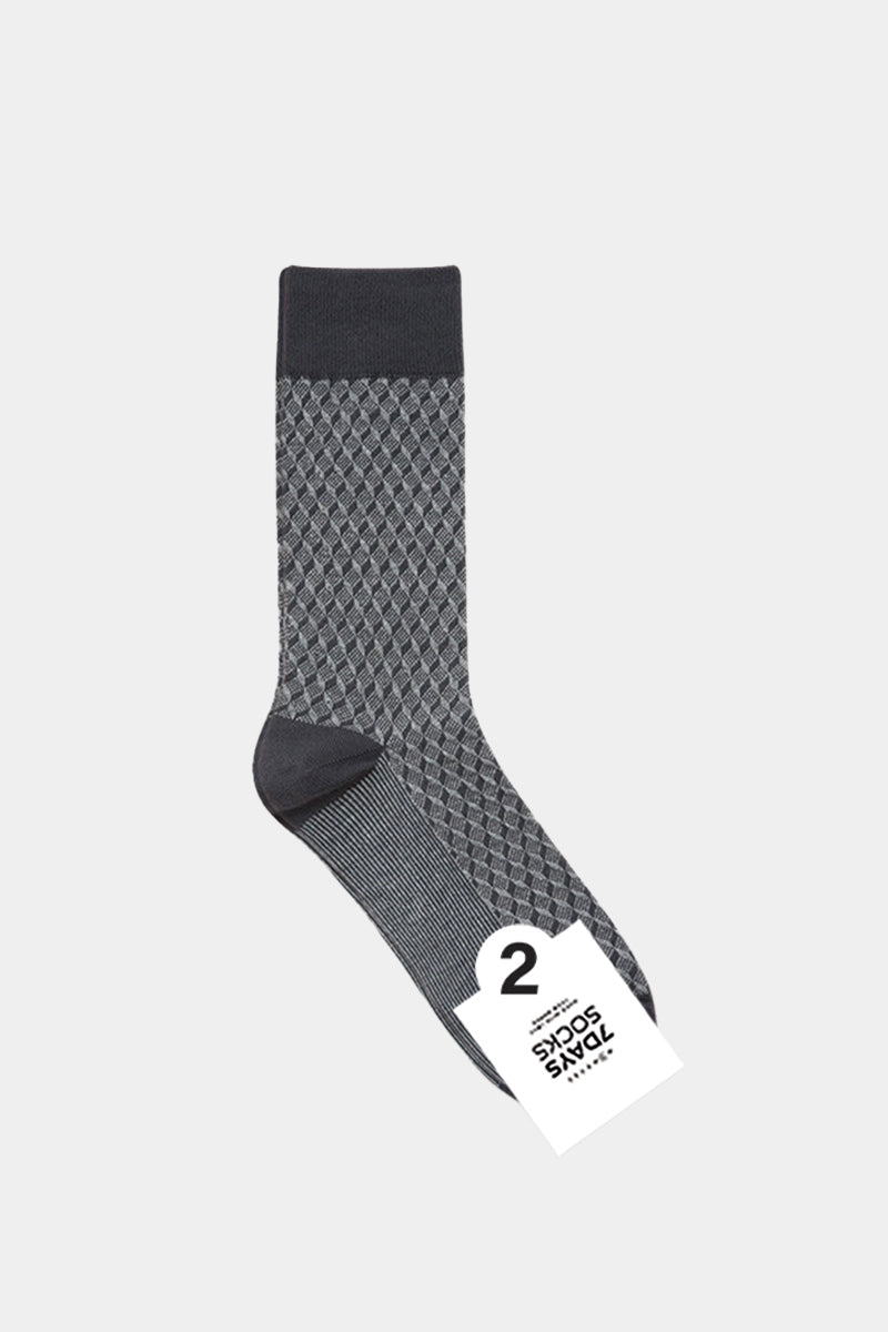 Men's Crew Cube Jacquard Socks