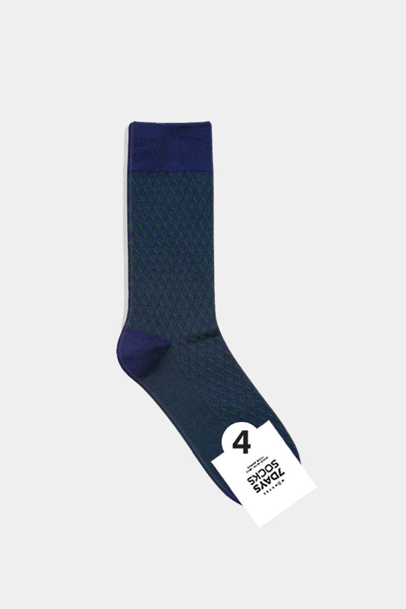 Men's Crew Cube Jacquard Socks