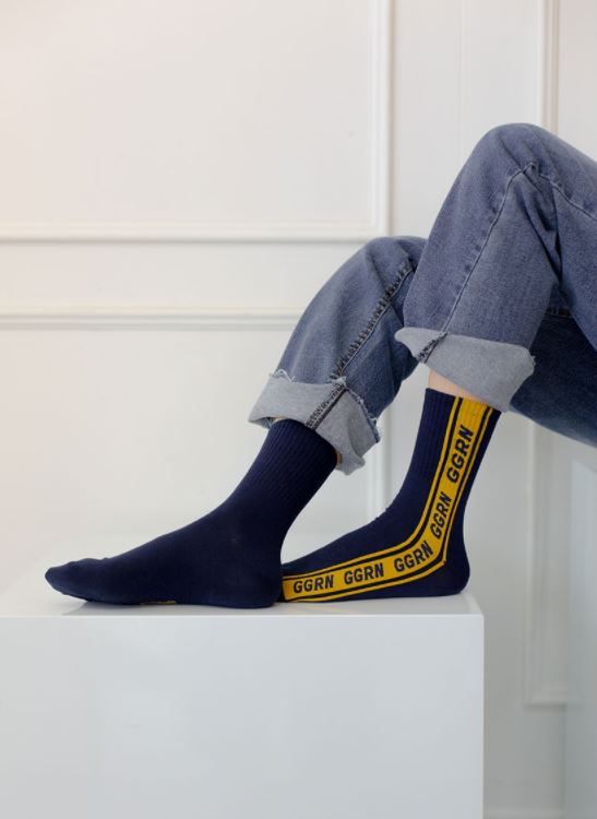Men's Crew Taping Line Socks
