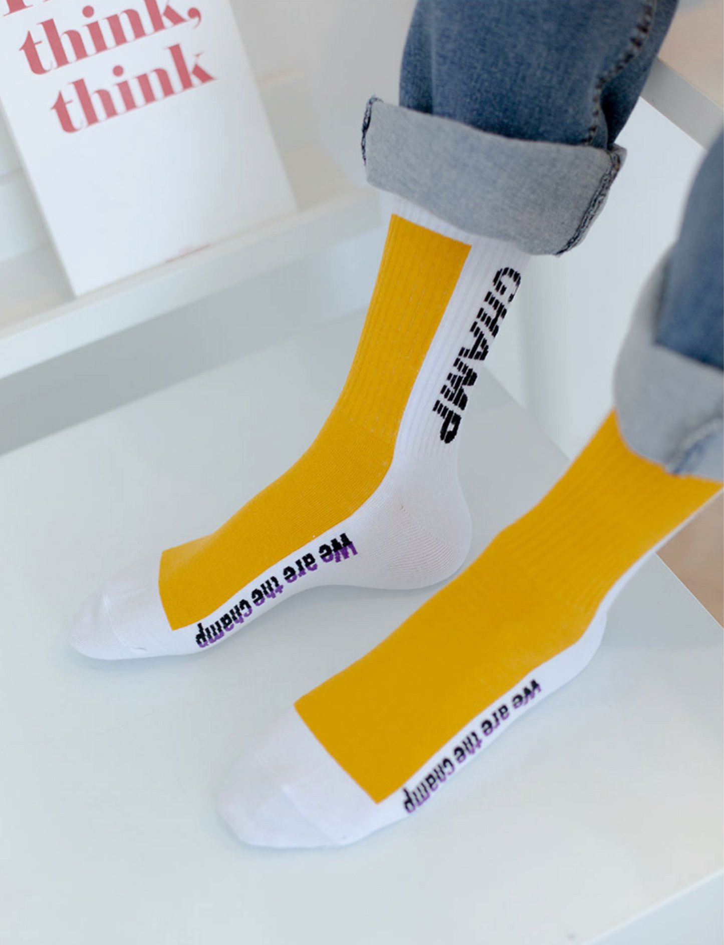 Men's Crew Champ Patch Socks