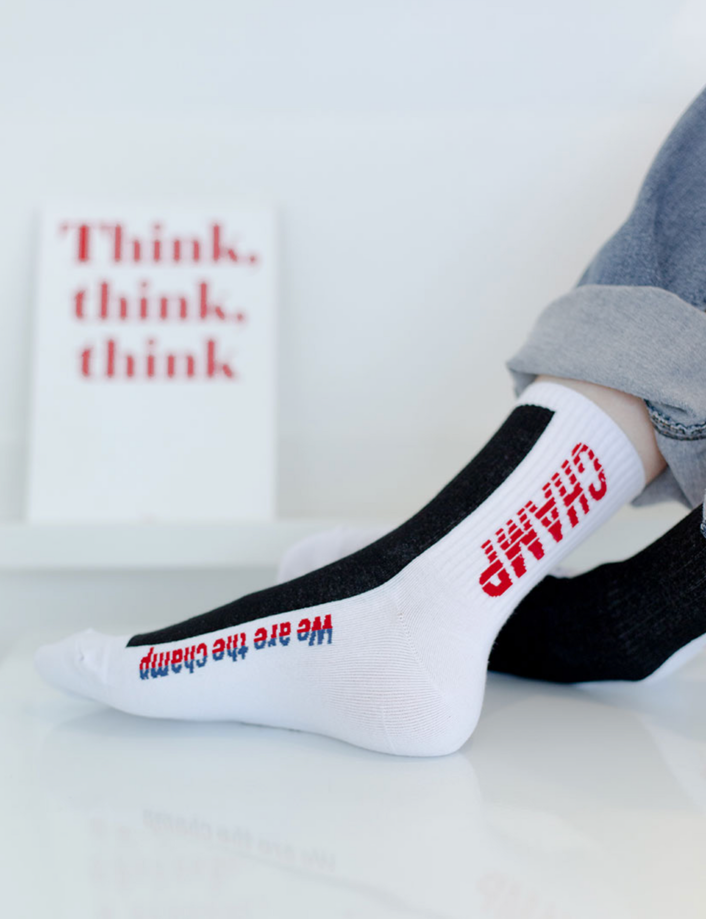 Men's Crew Champ Patch Socks