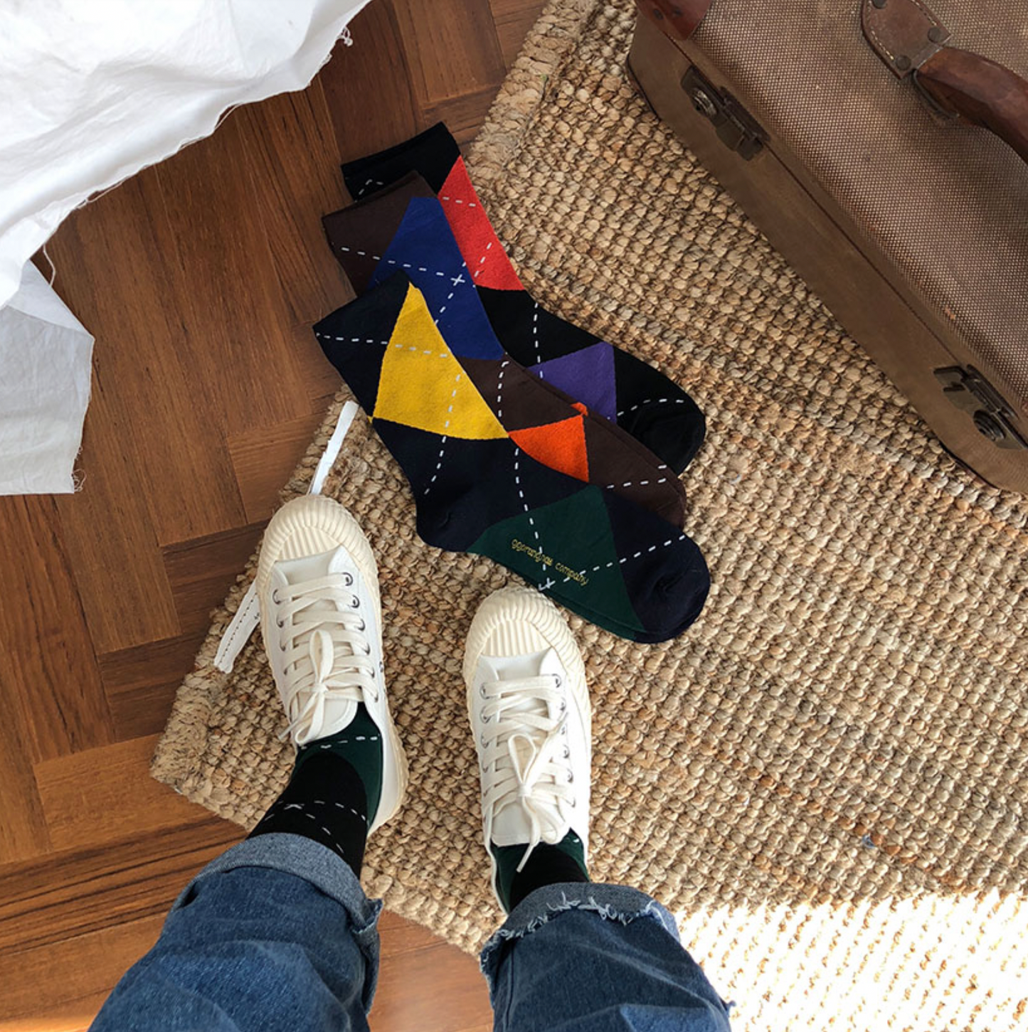 Men's Crew Big Argyle Socks